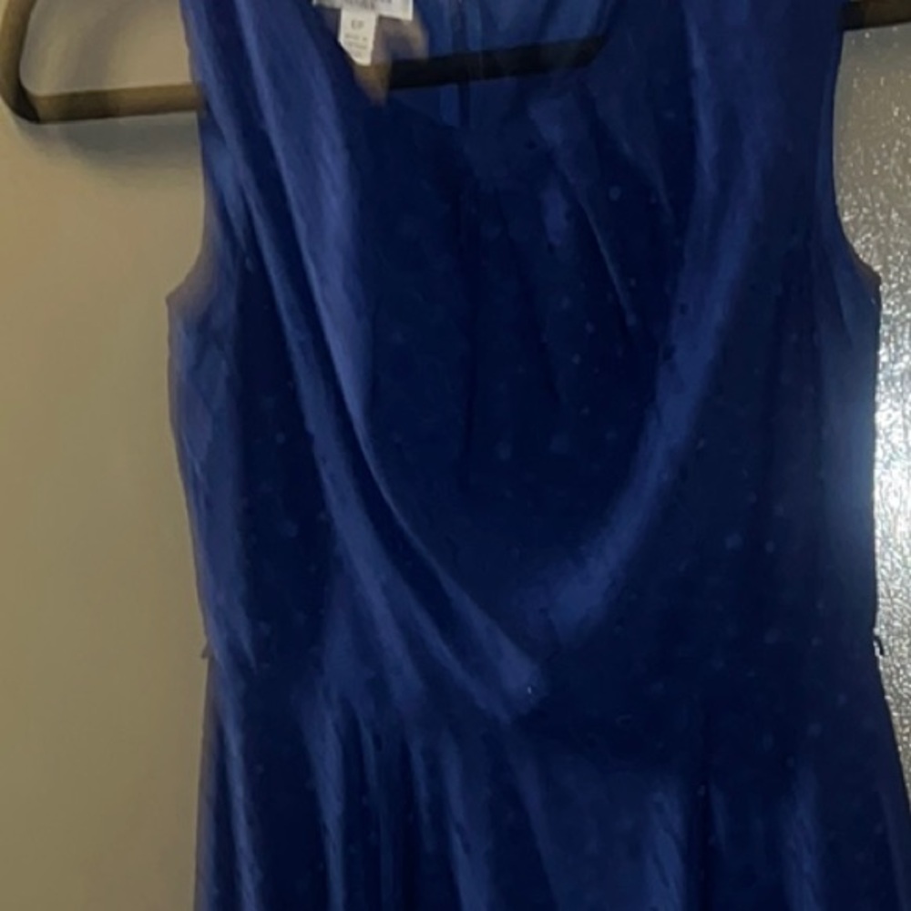 Elegant Blue Sleeveless Dress